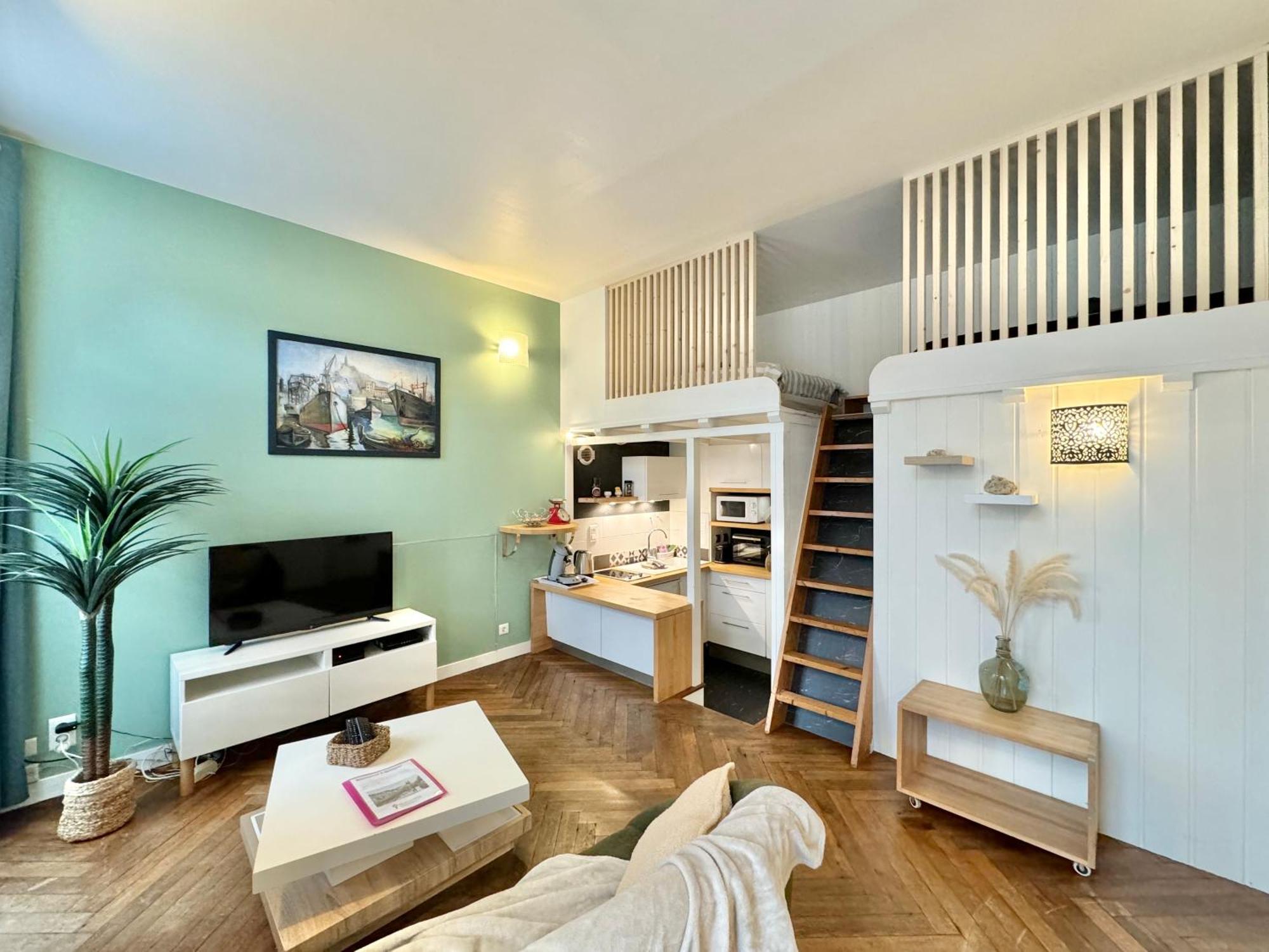 Le Noir Bois Et Blanc - Studio - Wifi - Centre Ville - Entree Autonome Quimper Extérieur photo